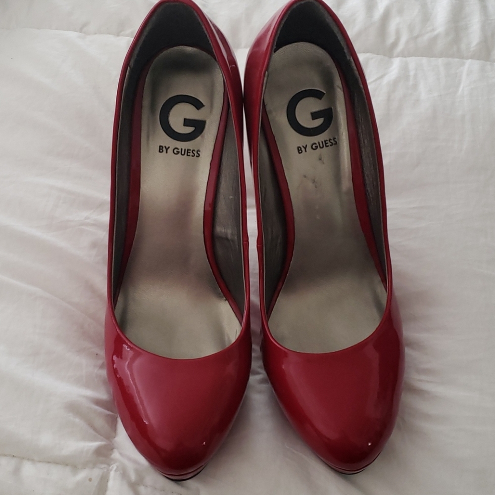 Guess Red Platform High Heels